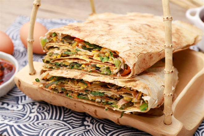 邻村二妮菜煎饼