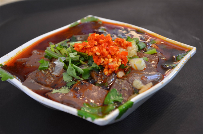 乌纱冒血旺冒菜