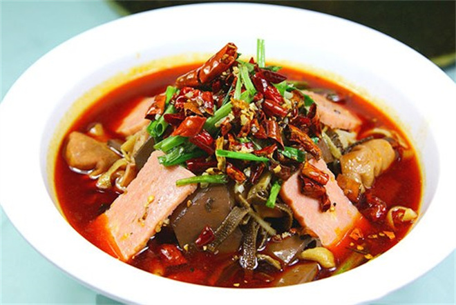 乌纱冒血旺冒菜