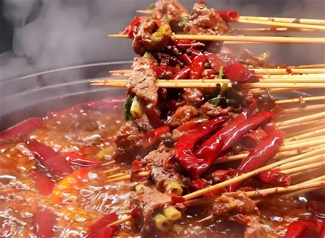 捞格牛肉串串火锅