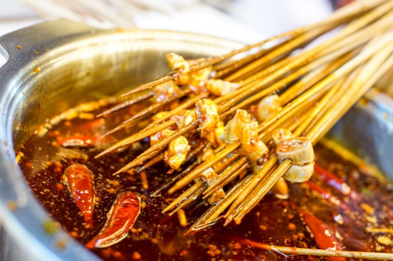 欧阳小姐在成都串串香