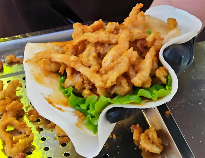 申向国鸡柳卷饼