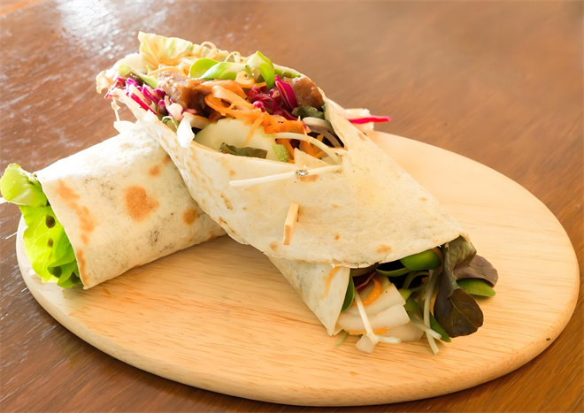 申向国鸡柳卷饼