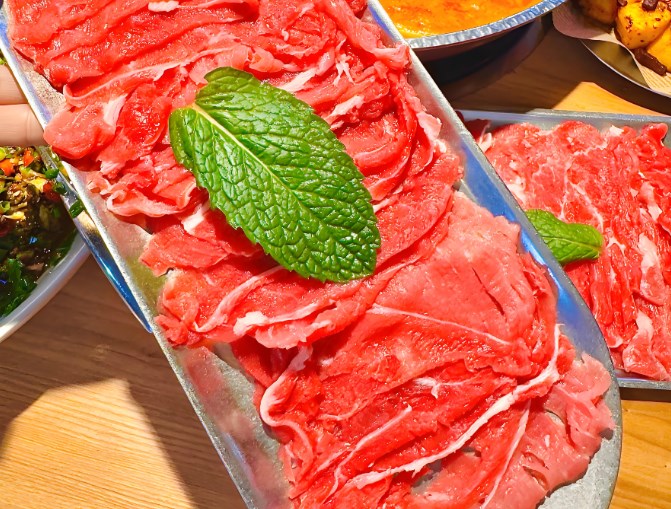 穆庄清真鲜切黄牛肉自助火锅