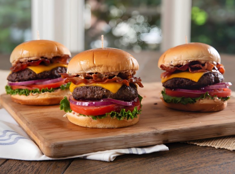 校堡王汉堡炸鸡