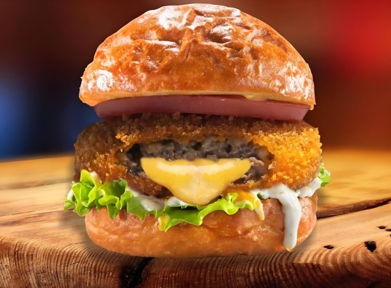 沙朗阿甘鲜肉汉堡