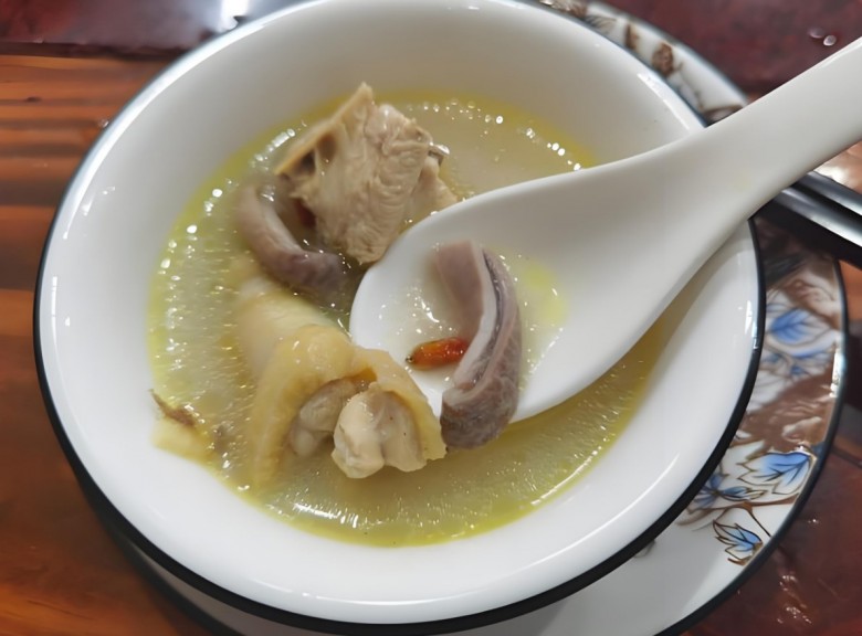 美颜素猪肚鸡汤饭