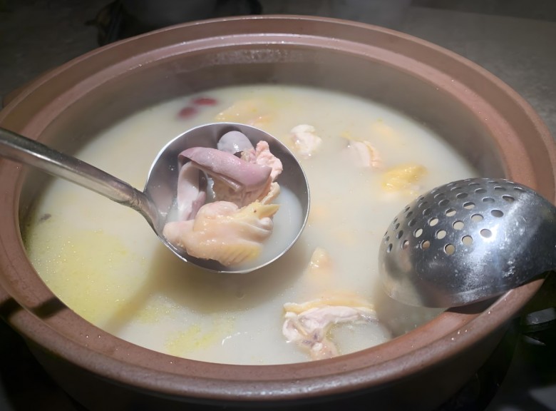 美颜素猪肚鸡汤饭