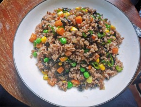 张山野云南野生菌炒饭